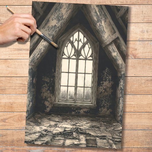 Das Dekoupage Paper des Dachfensters 1 Seidenpapier