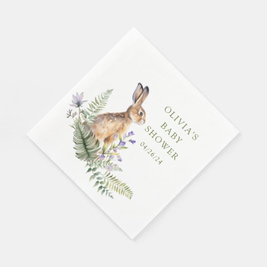 Das Delight Classic Kaninchenpapier Napkin Serviette (Ecke)