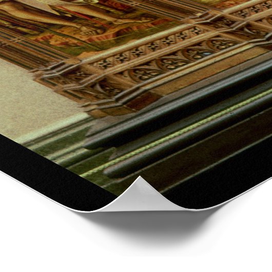 Das Demidoff Altarpiece, 1476 Poster (Ecke)