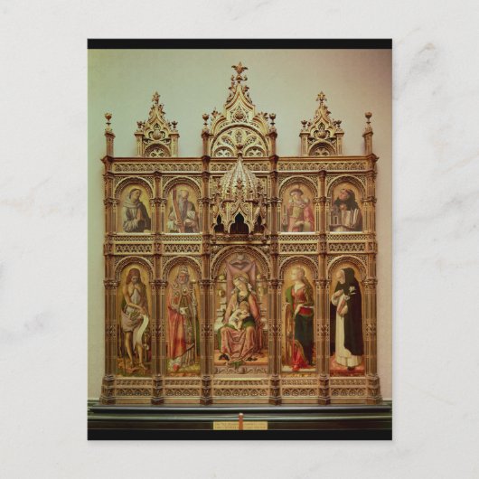 Das Demidoff Altarpiece, 1476 Postkarte (Vorderseite)