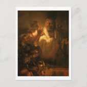 Das Denial of St. Peter, 1660 (Öl auf Leinwand) Postkarte (Vorderseite)