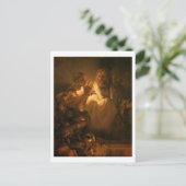 Das Denial of St. Peter, 1660 (Öl auf Leinwand) Postkarte (Stehend Vorderseite)