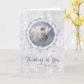 Das Denken an dich Fairy im Mond Karte (Gelbe Blume)