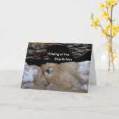 Das Denken an Sie holt mir Friedensgruß-Karte Karte (Gelbe Blume)