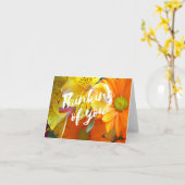 Das Denken an Sie kardieren - Gelb und Orange Karte (Gelbe Blume)