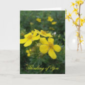 Das Denken an Sie kardieren Karte (Gelbe Blume)