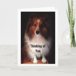 Das Denken an Sie kardieren Karte