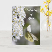 Das Denken an Sie kardieren Karte (Gelbe Blume)