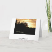 Das Denken an Sie kardieren Karte (Rückseite)