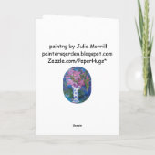 Das Denken an Sie kardieren Karte (Rückseite)