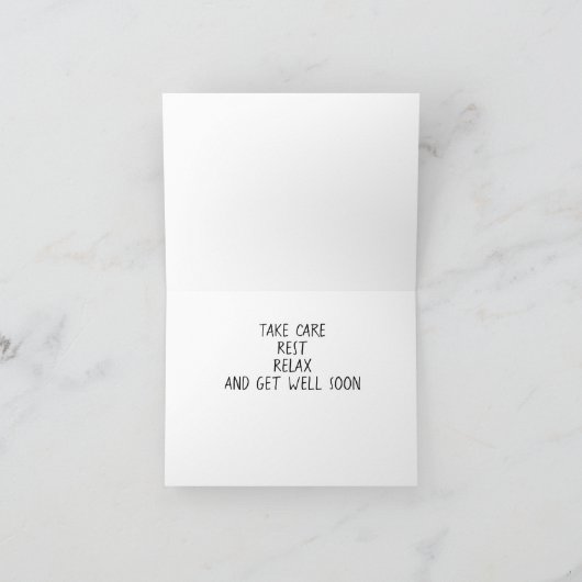 DAS DENKEN AN "SIE" WIRD BALD GUT KARTE (Innenseite)