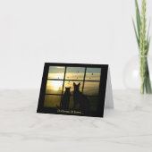 Das Denken an Zuhause Corona-Virus Karte (Vorderseite)