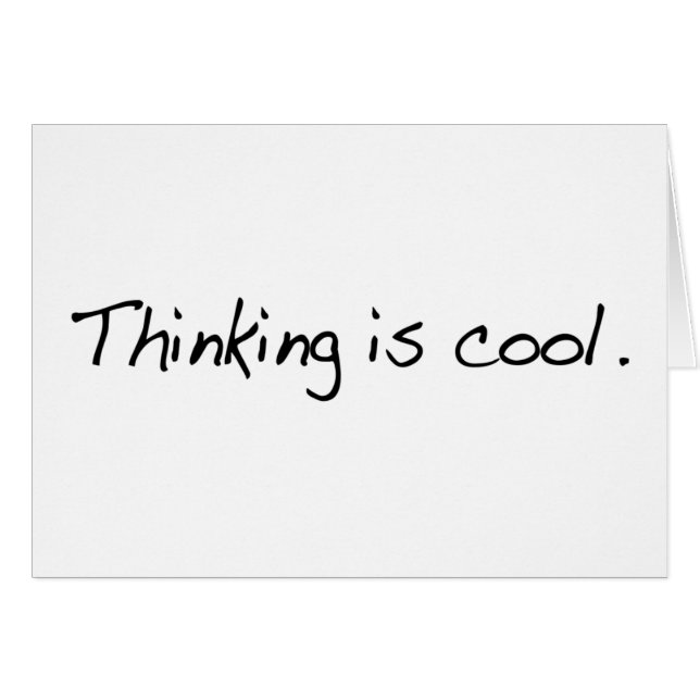 Das Denken ist cool (Vorderseite (Horizontal))