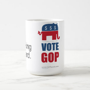 Das Denken ist harte Abstimmung GOP-Tasse Kaffeetasse
