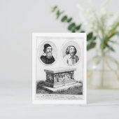 Das Denkmal der Händler im Kirchengarten Postkarte (Stehend Vorderseite)