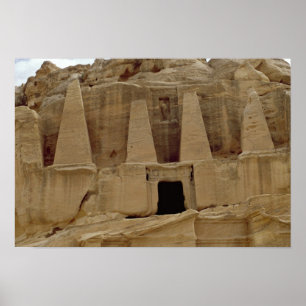 Das Denkmal der Pyramiden Poster