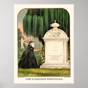 Das Denkmal des Soldaten bis 1863 Poster