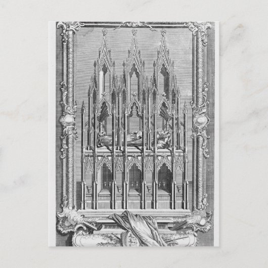 Das Denkmal von Edward II Postkarte (Vorderseite)