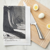 Das Der Kessel-Geschirrtuch der Hexe Geschirrtuch (Viertel Falte)