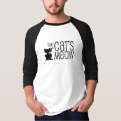 Das Der Meow-Baseball-T-Shirt der Katze T-Shirt (Vorderseite)