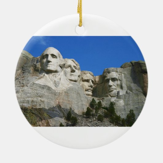 Das Der Mount Rushmore Präsidentenmonument Keramik Ornament (Hinten)