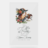 Das Derby "Off to Altar" Brautparty Willkommen Acrylschild (Vorderseite)