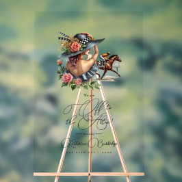 Das Derby "Off to Altar" Brautparty Willkommen Acrylschild