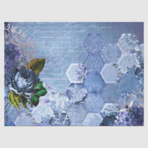 Das Design 9-Tissue Paper der Blauen Bienenreihe Seidenpapier