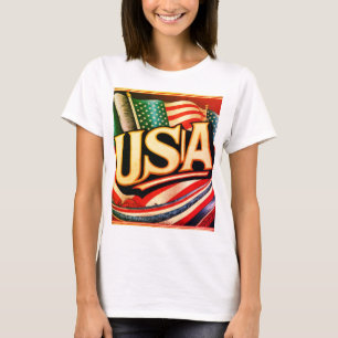 das Design auffällig ist T-Shirt