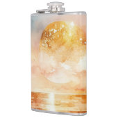 Das Design der Aquarell Beach Serie 1 Flachmann (Links)