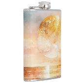 Das Design der Aquarell Beach Serie 1 Flachmann (Rechts)