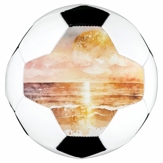 Das Design der Aquarell Beach Serie 1 Fußball (Vorderseite)