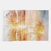 Das Design der Aquarell Beach Serie 1 Geschirrtuch (Horizontal)