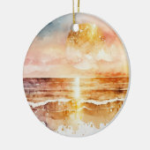 Das Design der Aquarell Beach Serie 1 Keramik Ornament (Links)