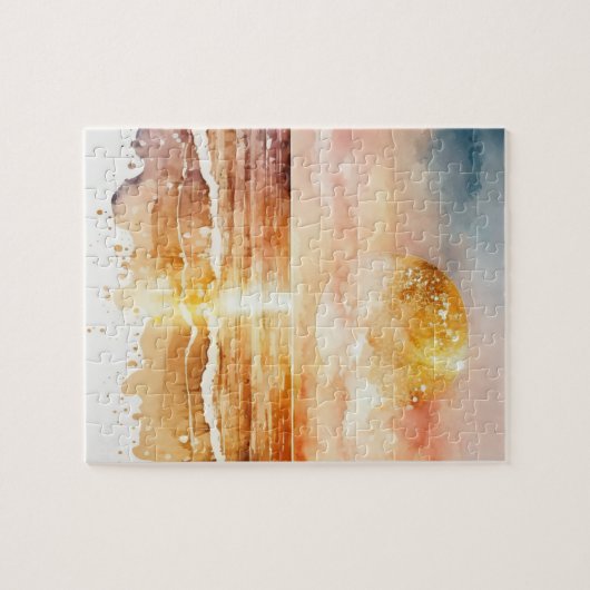 Das Design der Aquarell Beach Serie 1 Puzzle (Horizontal)