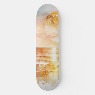 Das Design der Aquarell Beach Serie 1 Skateboard