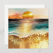Das Design der Aquarell Beach Serie 3 (Vorne/Hinten)