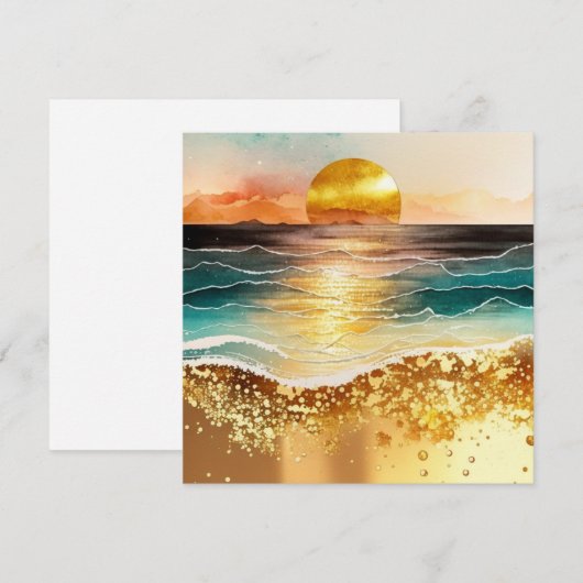 Das Design der Aquarell Beach Serie 3 (Vorne/Hinten)