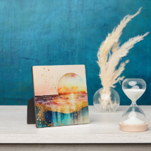 Das Design der Aquarell Beach Serie 3 Fotoplatte