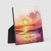 Das Design der Aquarell Beach Serie 3 Fotoplatte (Vorderseite)