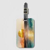Das Design der Aquarell Beach Serie 3 Gepäckanhänger (Vorderseite Vertikal)