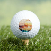 Das Design der Aquarell Beach Serie 3 Golfball (Insitu T-Shirt)