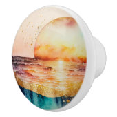 Das Design der Aquarell Beach Serie 3 Keramikknauf (Rechts)