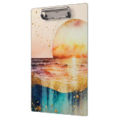 Das Design der Aquarell Beach Serie 3 Klemmbrett (Links)