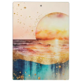 Das Design der Aquarell Beach Serie 3 Klemmbrett (Rückseite)