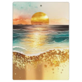 Das Design der Aquarell Beach Serie 3 Klemmbrett (Rückseite)