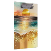 Das Design der Aquarell Beach Serie 3 Klemmbrett (Rechts)