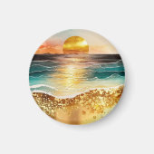 Das Design der Aquarell Beach Serie 3 Magnet (Vorne)