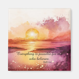 Das Design der Aquarell Beach Serie 3 Magnet
