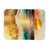 Das Design der Aquarell Beach Serie 3 Magnet (Horizontal)